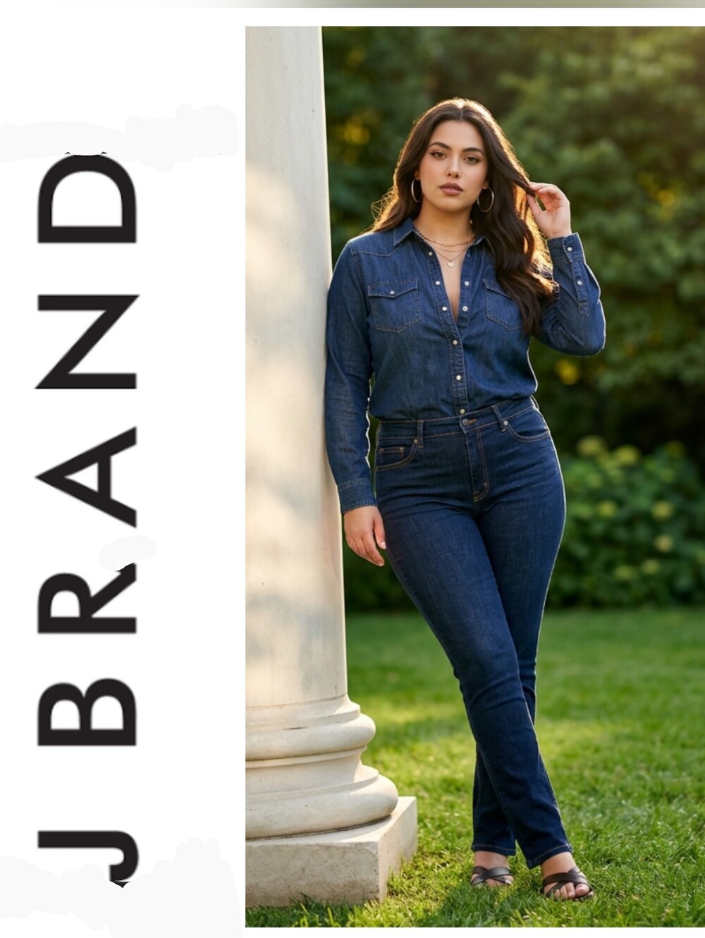 J Brand Dark Denim High-Rise  Jeans